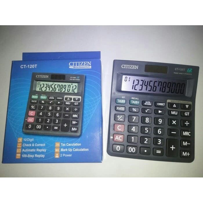 

Kalkulator Citizen CT -120 12 Digit Termurah