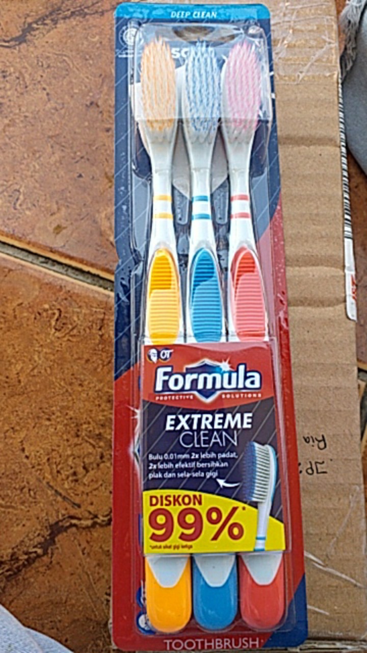 Sikat Gigi Formula Sihab // Sikat Gigi Formula Extreme Clean // Sensitive Pack Isi 3