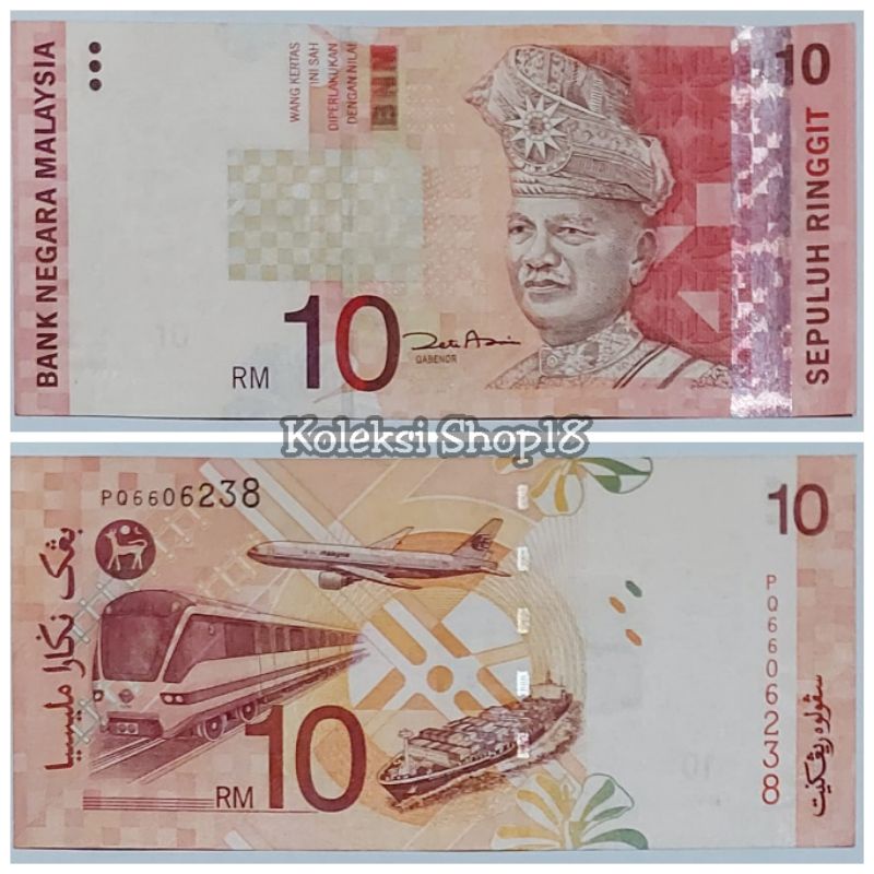 Koleksi Ringgit Malaysia Pecahan 10 Old Series