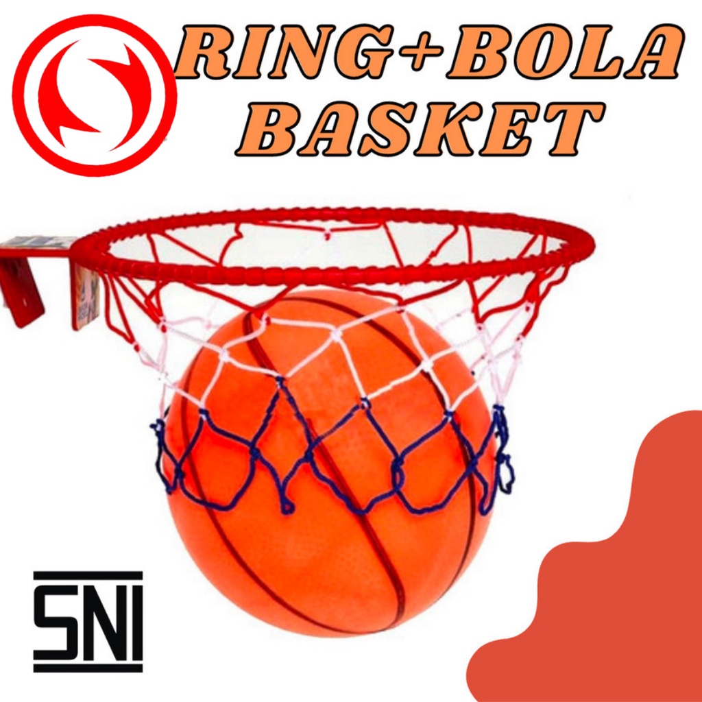 [COD] RING + BOLA BASKET Mainan Anak Ring Basket Mainan Outdoor Murah Anak Cowo Basketball Gantung