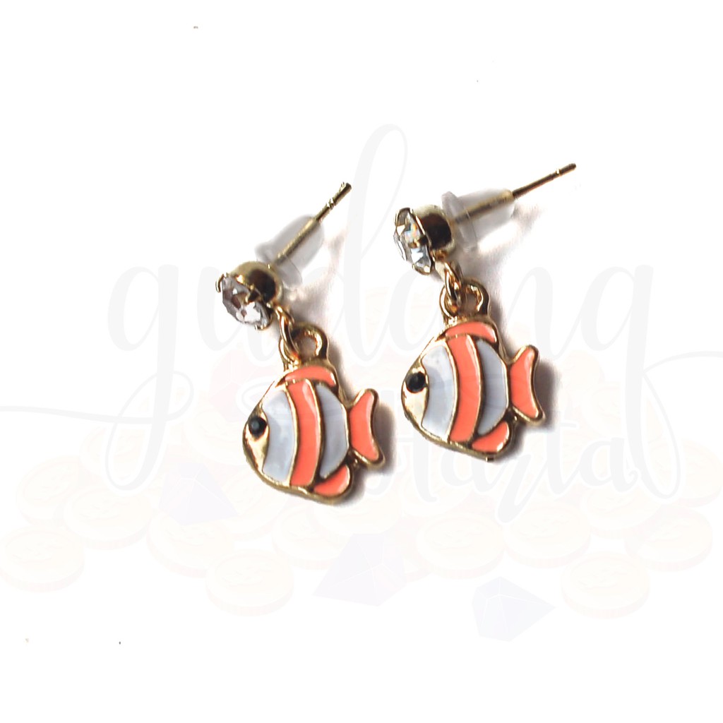 Anting Stud Fish Lucu Unik Ikan Nemo GH 203535