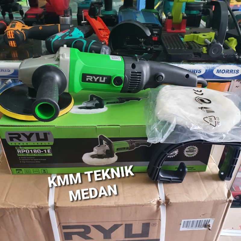 RYU MESIN POLISHER 7" RPO180-1E RPO 180 MODEL GERINDA 7 INCH ALAT POLISH POLES MOBIL BESAR