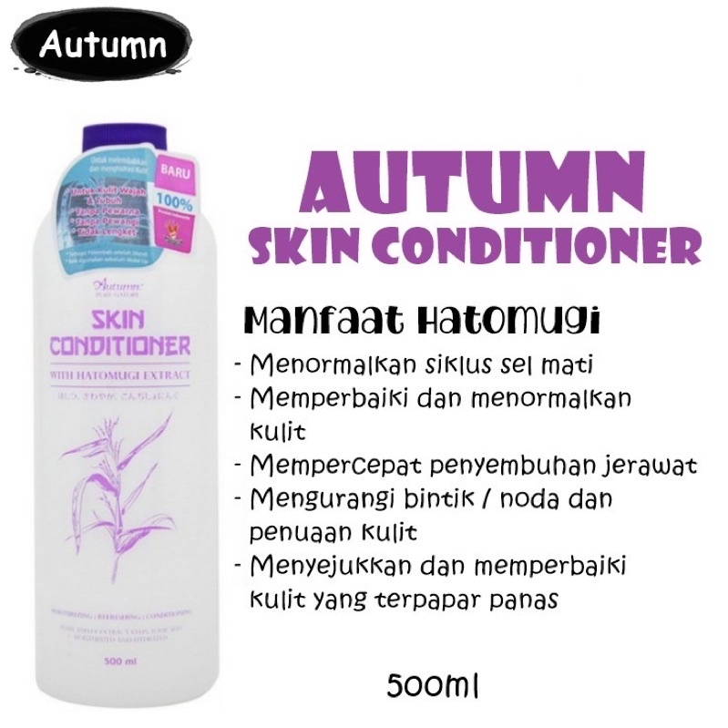 HATOMUGI 500ML SKIN CONDITIONER LULUS BADAN POM BPOM ORIGINAL BONUS BOTOL SPRAY