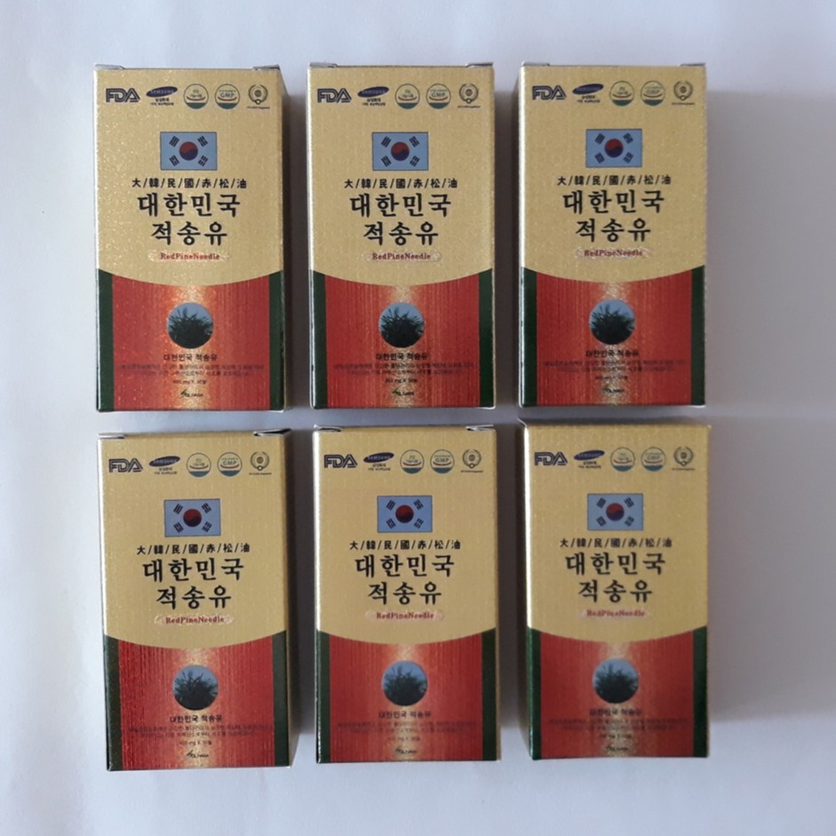 Jeoksong Redpine 적송  Korea Redpine Needle Oil Capsule 6 pack (  여섯팩 )