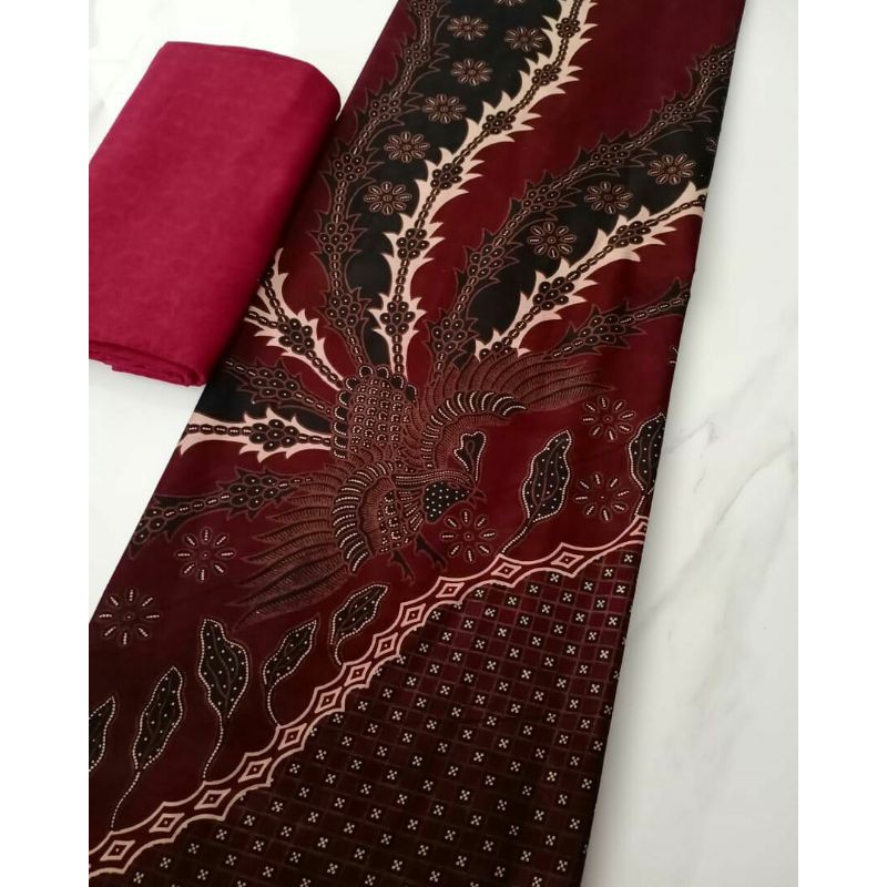 Kain Batik Jarik Kebaya Kode 378 Couple Katun Printing Sogan Lawasan Seragam Bridesmaid Meteran Ht