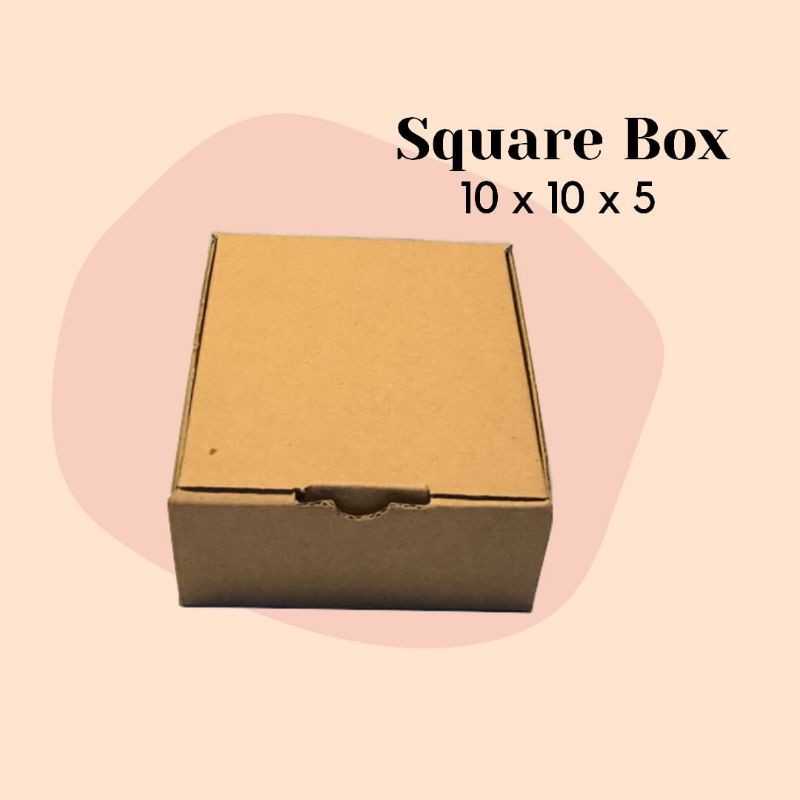 

SQUARE BOX 10x10x5 / KARDUS BOX TERMURAH / PIZZA BOX /