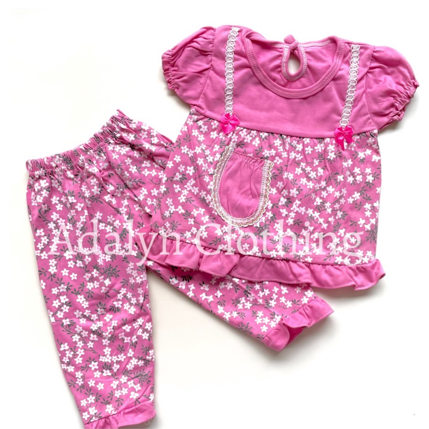 Adalyn Clothing - baju tidur anak 1 - 2 tahun / baju tidur bayi / piyama bayi / baju bobo bayi / baj