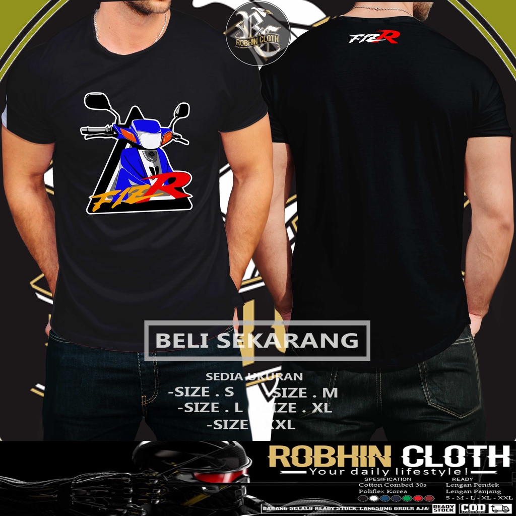 Kaos Baju Motor Yamha F1ZR Vektor Baju Otomotif