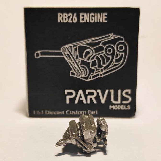 @#@#@#] Parvus Models Nissan RB26 RB26DETT Engine Skala 1 64 Hot Wheels