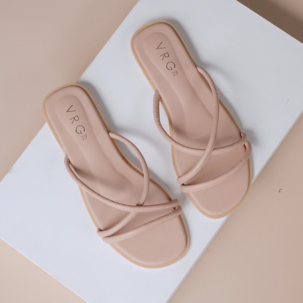 SANDAL TEPLEK SILANG SWEET AMR 02-MOCCA