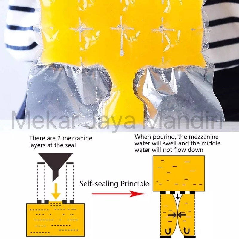 [1 pack isi 10pcs] KANTONG CETAKAN ES BATU PLASTIK PEMBUAT ES DISPOSABLE ICE MAKING BAG FOOD GRADE