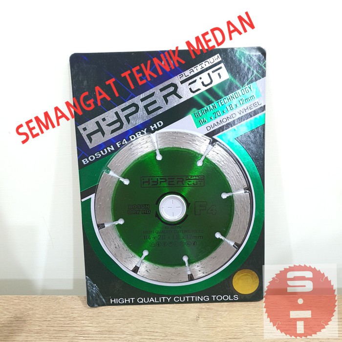 

F4 MATA POTONG KERAMIK DIAMOND CUTTER 4" KERING DRY HYPERCUT BOSUN F4