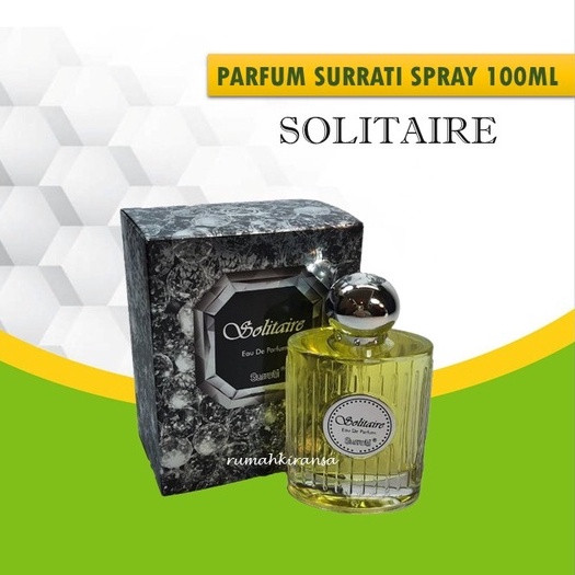 PARFUME SURRATI SOLITAIRE SPRAY 100 ML EDP ORIGINAL FROM MAKKAH