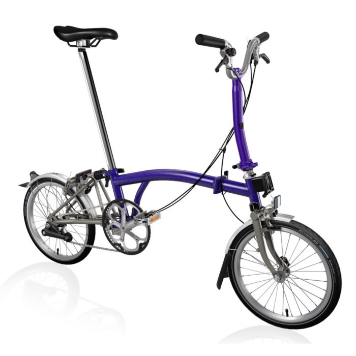 Sepeda Lipat Folding Bike Brompton 16" M2L Purple Metallic