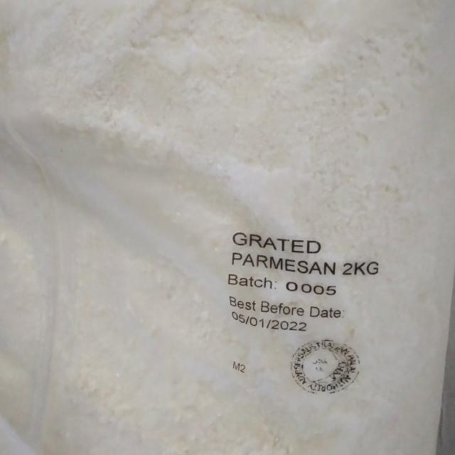 

2KG FLORIDIA PARMESAN CHEESE GRATED / KEJU BUBUK - PACK PABRIK