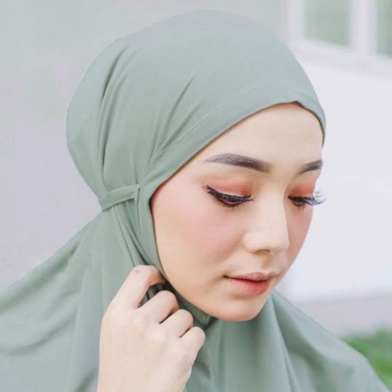 Jilbab Bergo Tali Instan / Kerudung Bergo Jersy