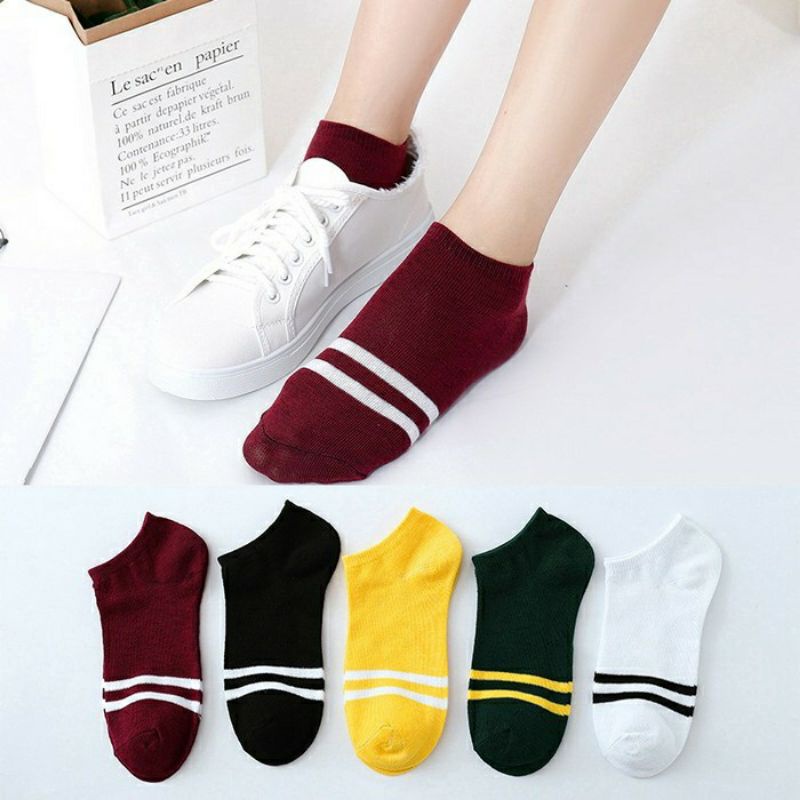 Kaos Kaki Fashion Unisex Wanita Pria Murah Kaus Motif Semata Kaoskaki Ankle Socks Pendek