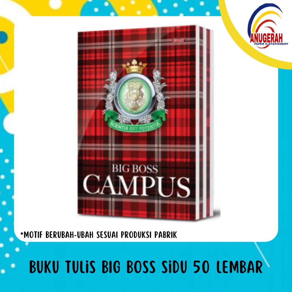 

SIDU BIG BOSS CAMPUS 50 LEMBAR BUKU TULIS MURAH (PCS)
