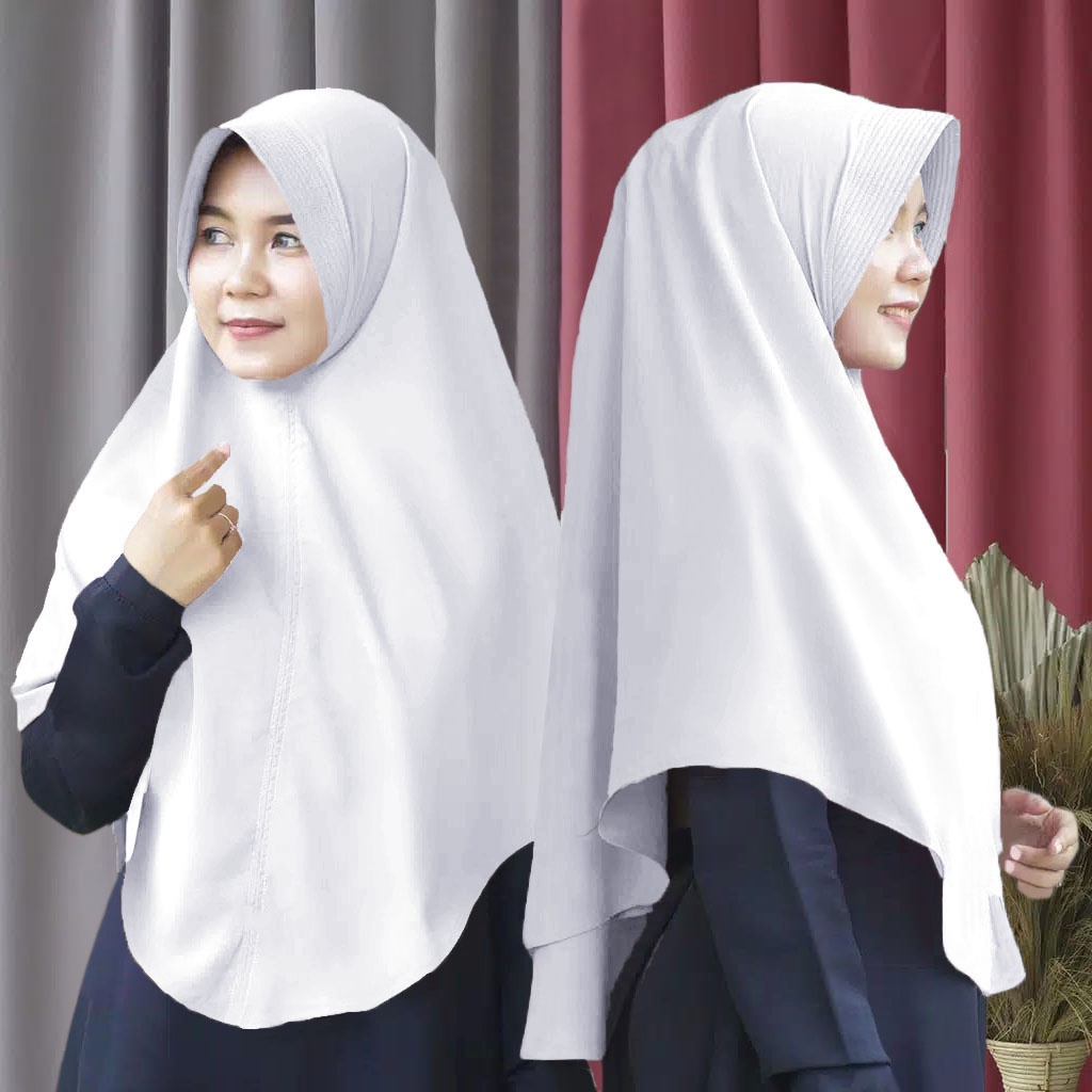Jilbab Bergo Wolfis Ukuran L Hijab Simple Pet Instan Wolfis Kerudung Bergo Pasar Hija'b