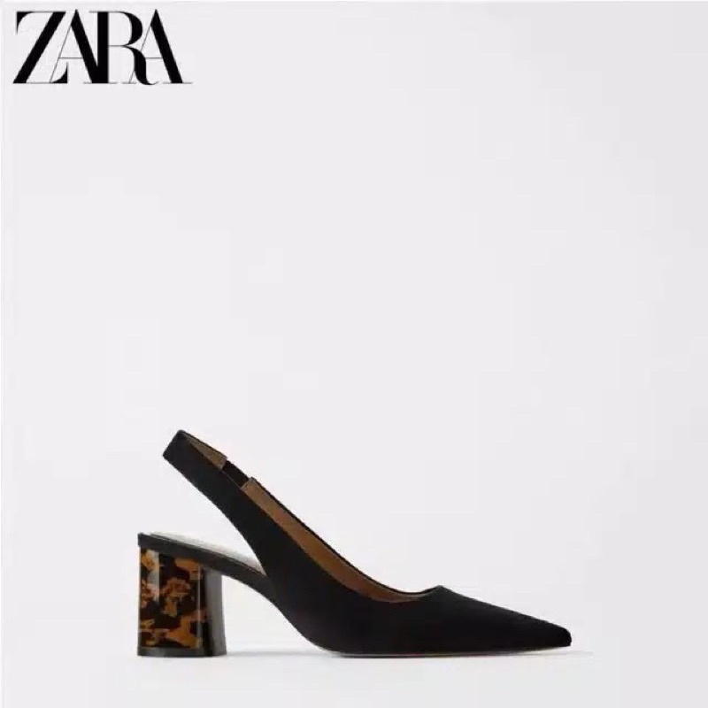 Sepatu Zara Wanita ZR-145 Leopard Heels Sepatu Heels Wanita Import Shoes Import