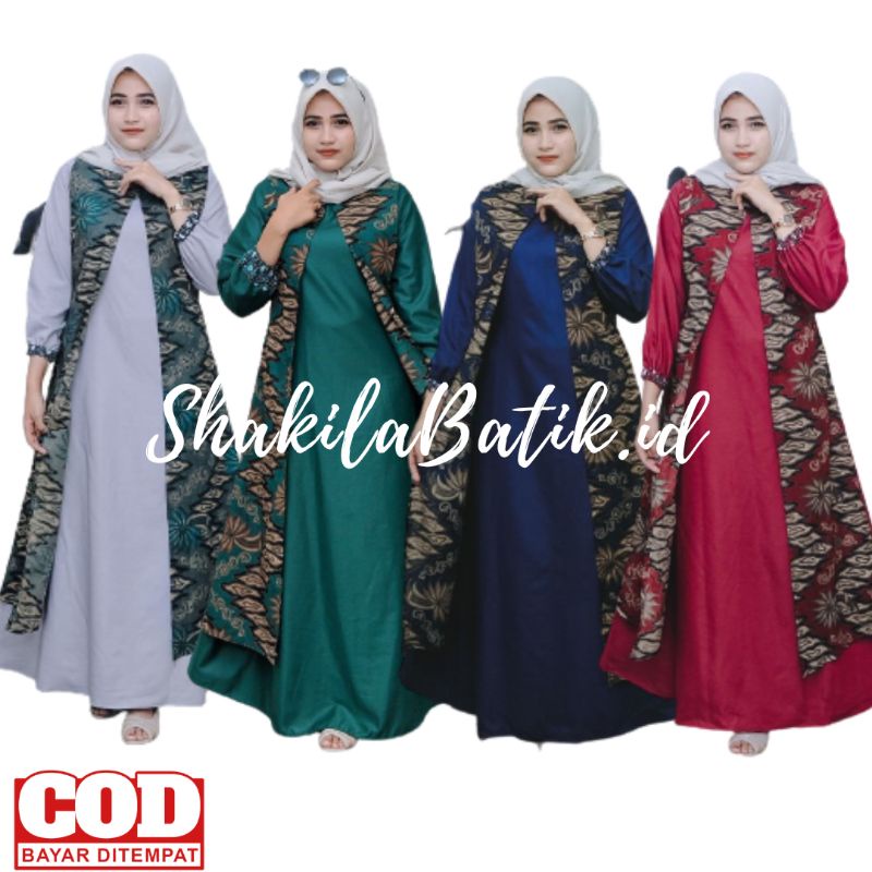 GAMIS BATIK GAMIS BATIK MODERN GAMIS BATIK PEKALONGAN GAMIS BATIK JUMBO GAMIS BATIK KOMBINASI GAMIS 