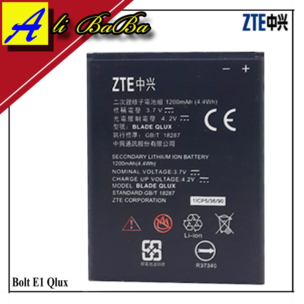 Baterai Hadphone ZTE Bolt E1 ZTE Blade Q Lux Battery ZTE E1 Batre ZTE Blade Q Lux Battery ZTE Bolt