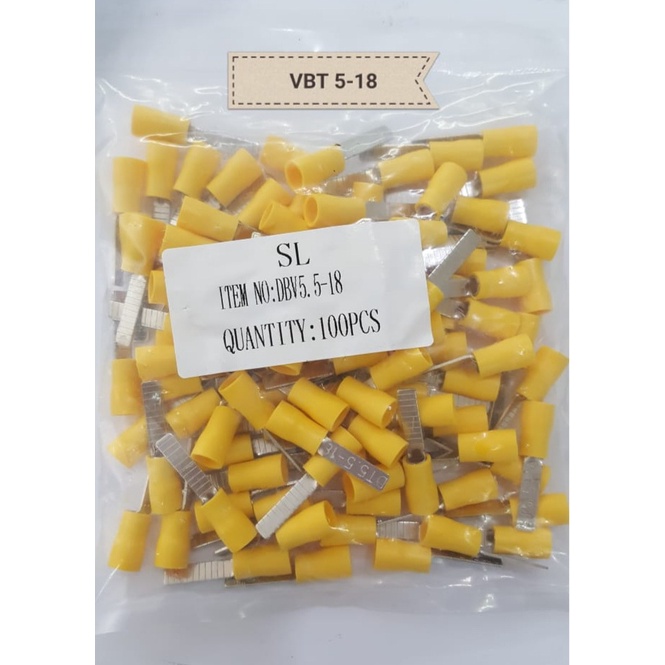 Skun Tusuk 5.5-18 / Skun Pedang 4-6mm/ Skun Tusuk Plat Blade kuning/GME SK