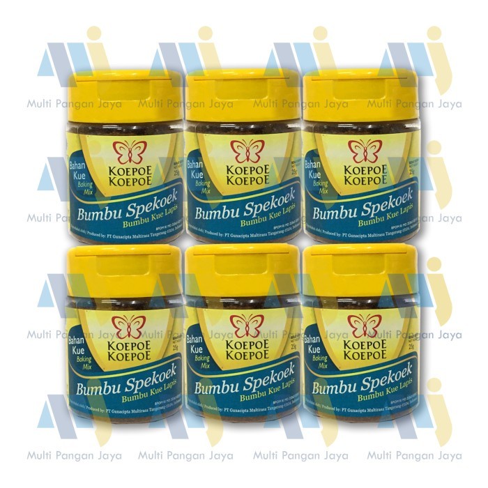 

Bumbu spekoek koepoe koepoe 25 gram kemasan 1 pack isi 6 botol