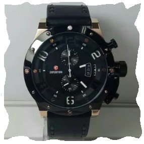 JAM PRIA EXPEDITION ORIGINAL E 6381 ROSEGOLD BLACK LEATHER BLACK
