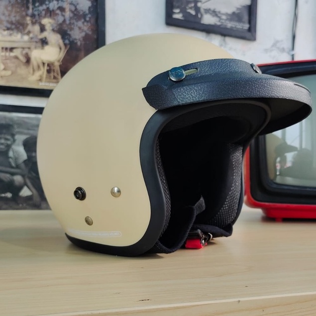 Helm Bogo Dewasa Retro Full Leher SNI