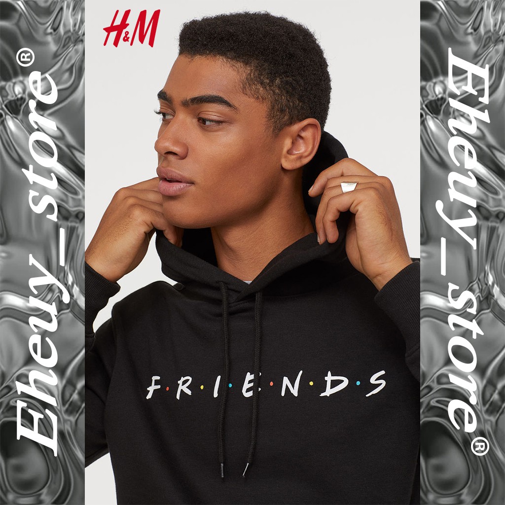 Hoodie HnM H&amp;M Friends Hitam Cream Pink Putih hoodie friends