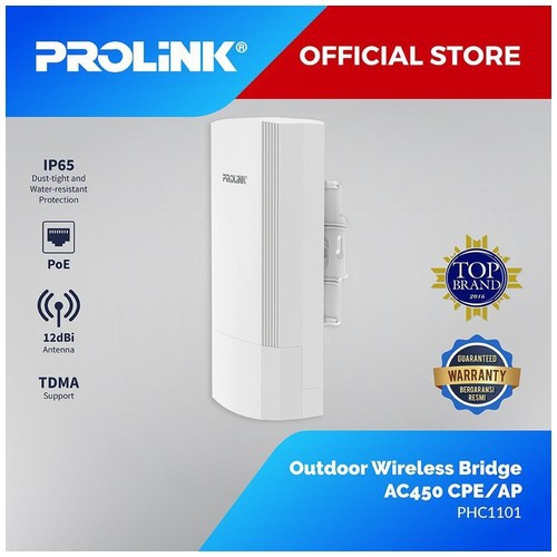 Access Point PROLINK PHC1101 Outdoor Wireless Bridge AC450 CPE/AP