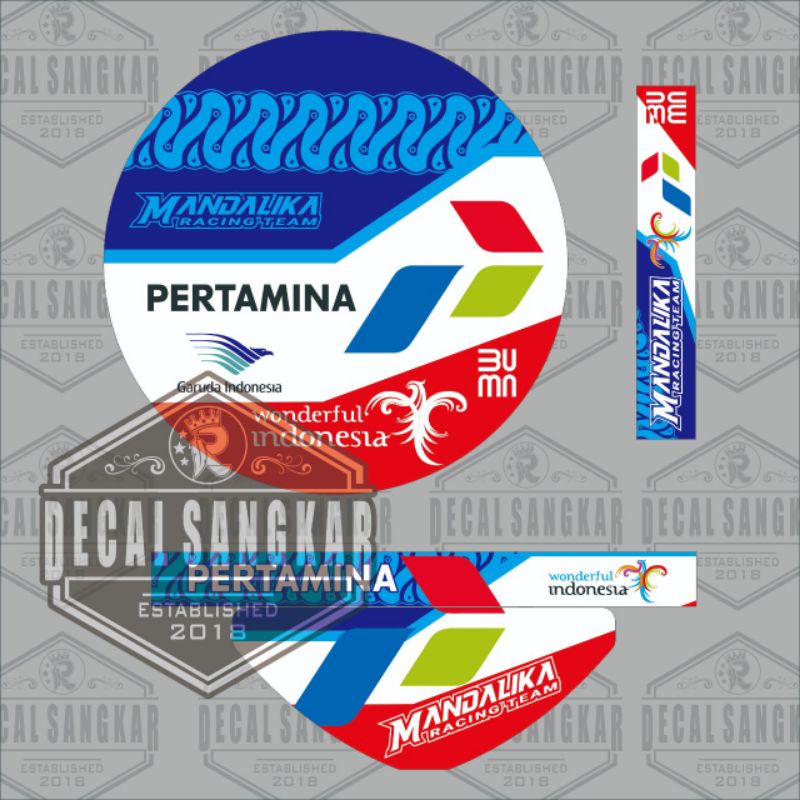 stiker tebok mandalika racing team