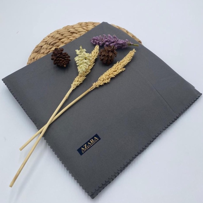 JILBAB AZARA SEGI EMPAT PREMIUM VOAL OSKARA-Cement Gray