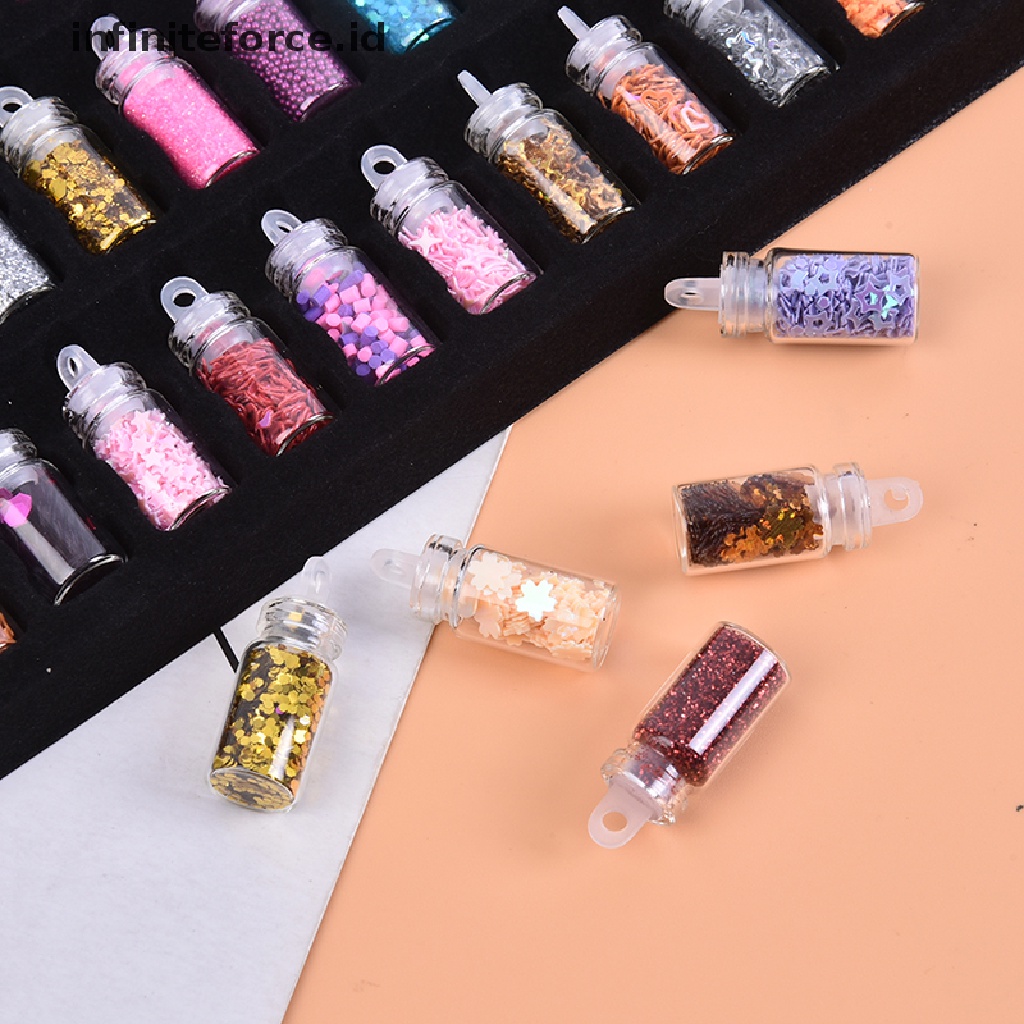 (infiniteforce.id) Manik-manik Berlian Imitasi 3D Untuk Dekorasi Nail Art DIY