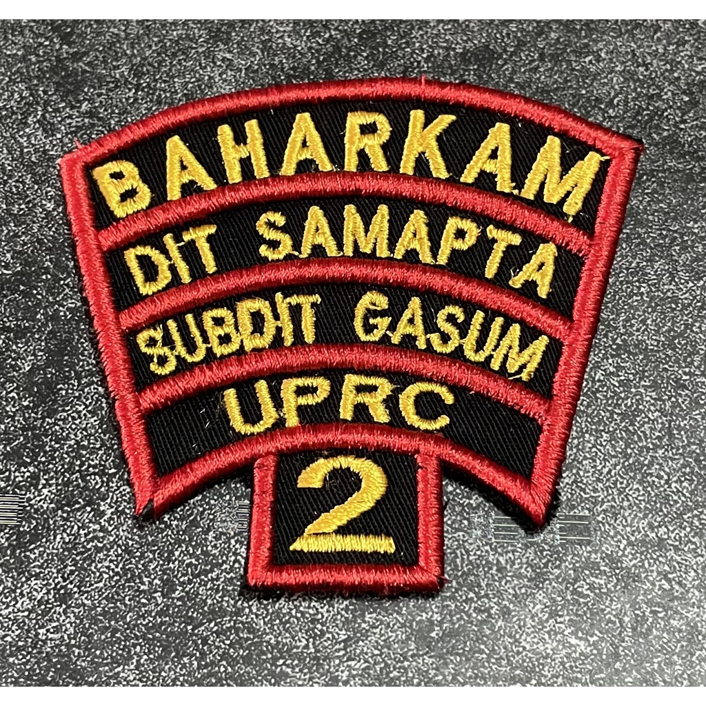 Badge Timbul Baharkam Sabhara Tumpuk - Bet Sabhara - Badge Dit Satmapta Tumpuk