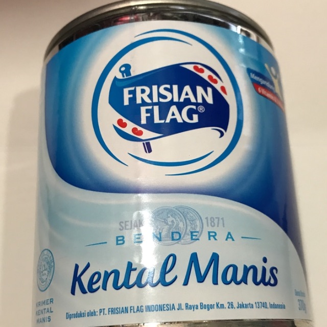 Susu Frisian Flag Kaleng Kental Manis 370 Gr 370gr Bendera Klg Pak Dus Grosir Putih Biru Shopee Indonesia