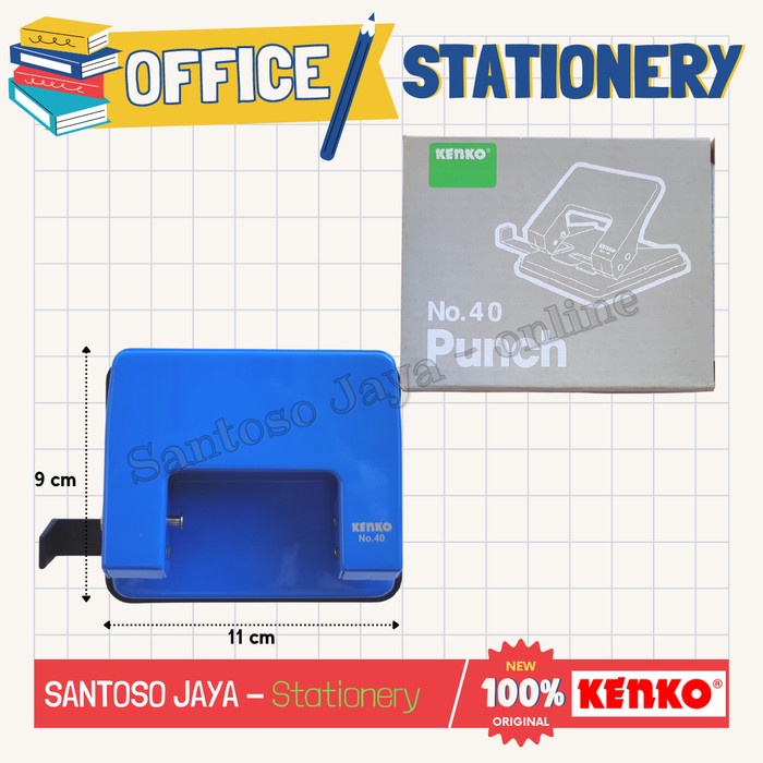 

Pembolong Kertas KENKO No. 40 - Hole Punch 2 Holes 80mm Perforator