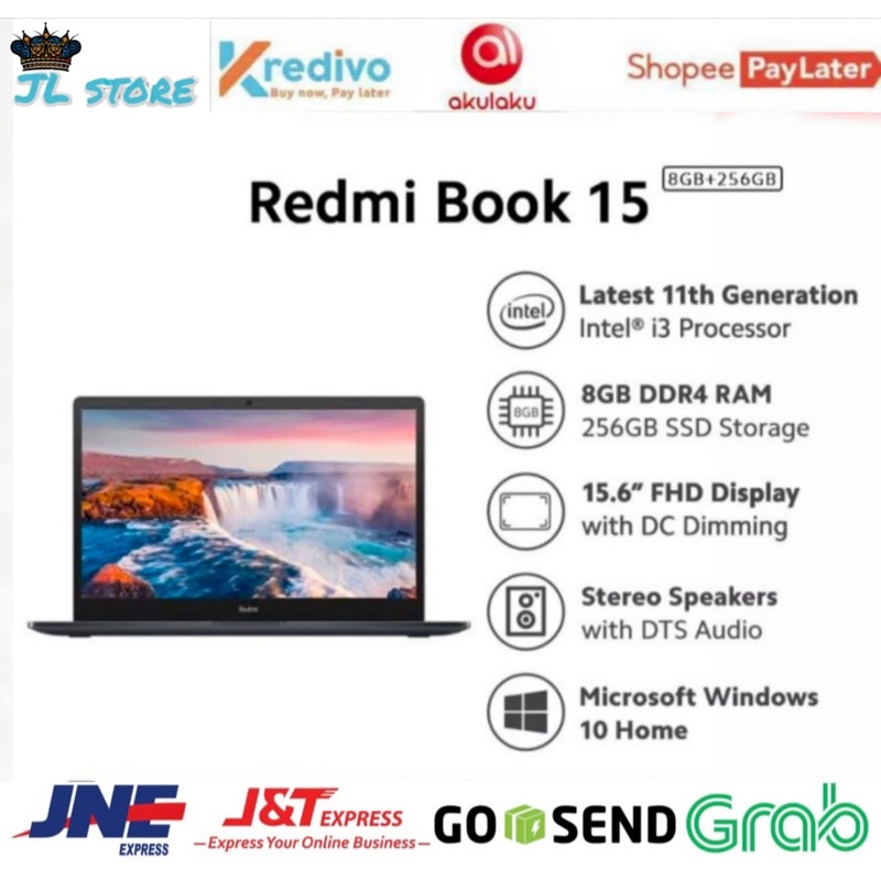 XIAOMI REDMIBOOK 15 8/256GB GARANSI RESMI XIAOMI 2 TAHUN