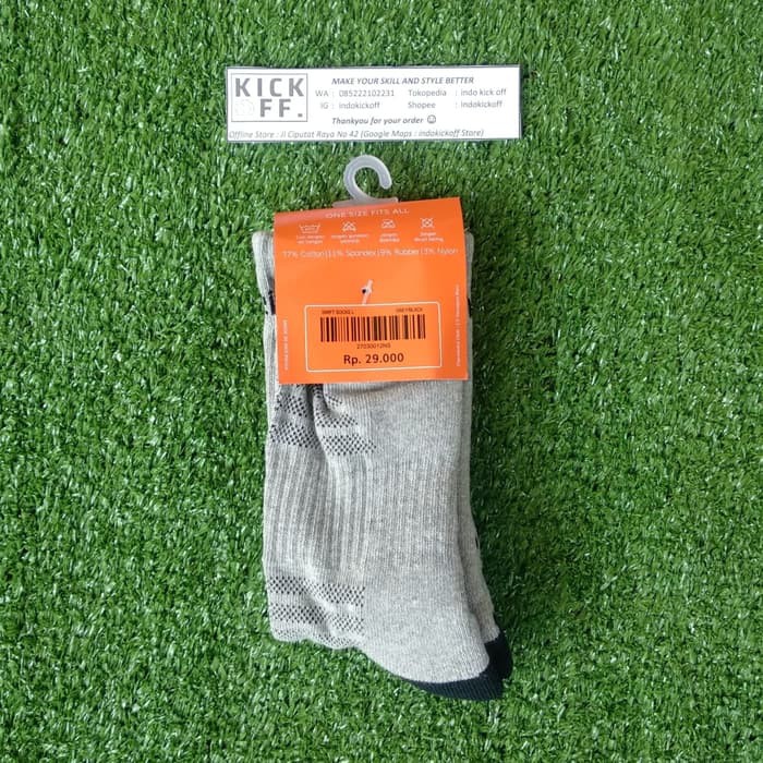 KAOS KAKI SEKOLAH/ KAOS KAKI OLAHRAGA ORTUSEIGHT SWIFT SOCKS L - GREY