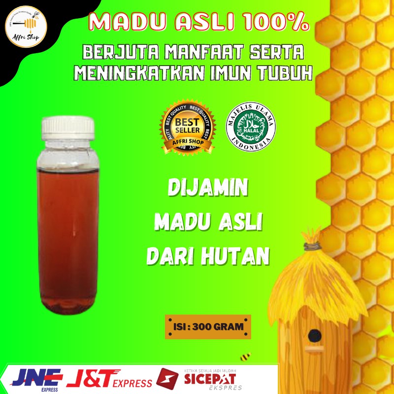 

MADU ASLI MADU MURNI ASLI MADU HUTAN MADU MULTIFLORA ISI 300 GRAM/NON LABEL