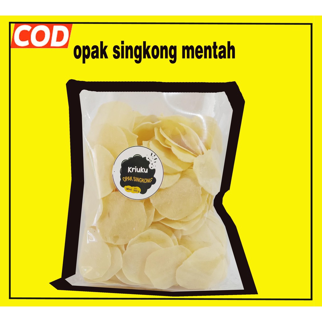 

OPAK SINGKONG MENTAH MINI /KERUPUK OPAK SINGKONG MINI 500GRAM