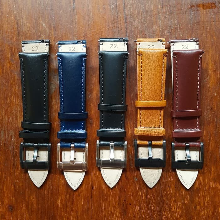 tali jam tangan fossil grant strap leather fossil - quick release