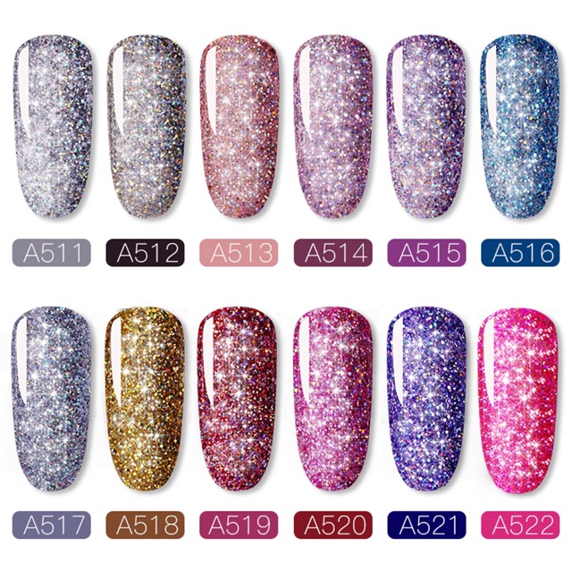 ROSALIND Shiny Rainbow gel polish READY ALL COLOR 5ml Rosalind glitter pot Rosalind glitter series