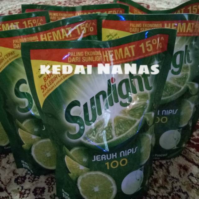 Sunlight sun light jeruk nipis 1500 ml 1100 ml dan 755murah