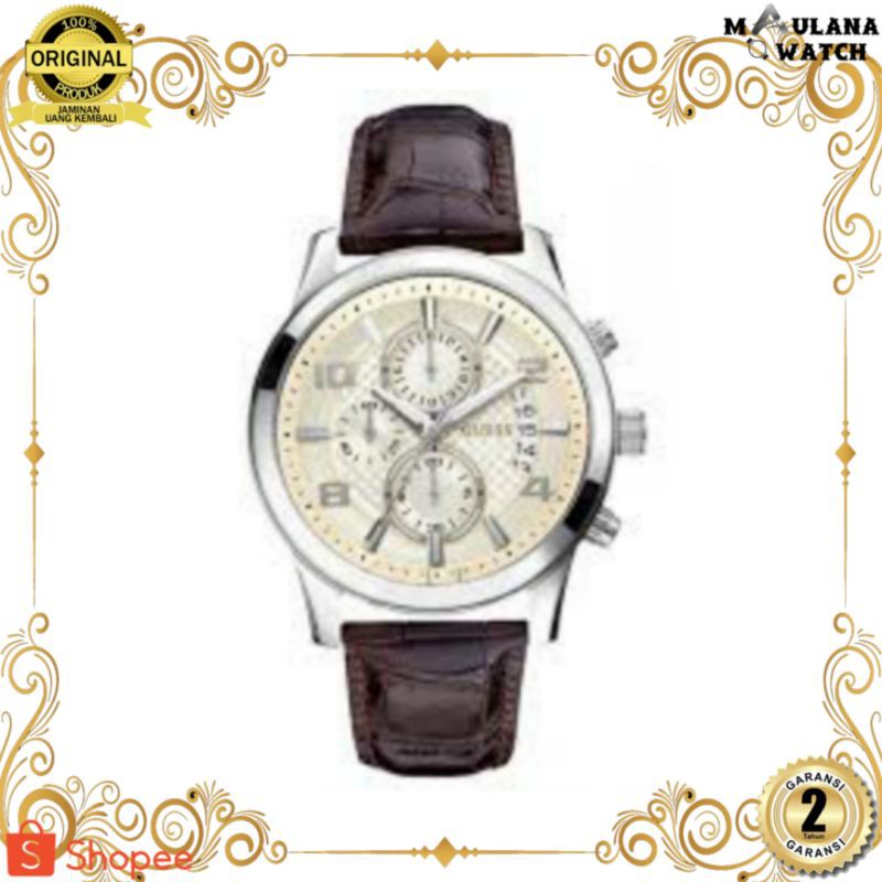 JAM TANGAN PRIA WANITA | RANTAI | KULIT | KARET | MURAH | PRIA ORIGINAL [GUESS W0076G2] PAPER BAG