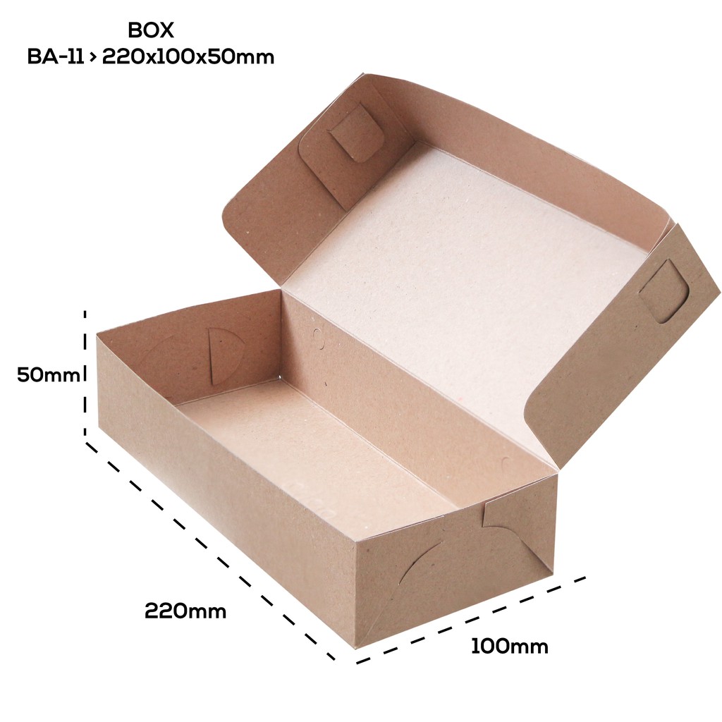 Box Brownies 22x10 Dus Brownies 22x10 (B11K3-Non Laminasi)
