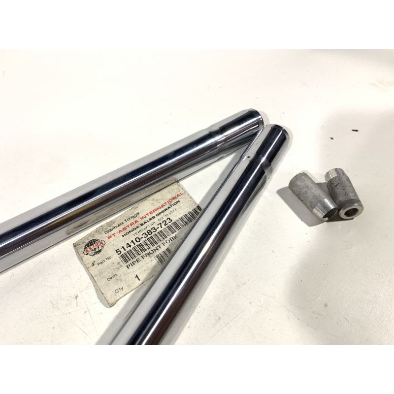 As Fork Shock Skok Depan Honda GL100 GL125 GL 100 125 Set Kanan Kiri Original Ori 51410-383-723 NOS