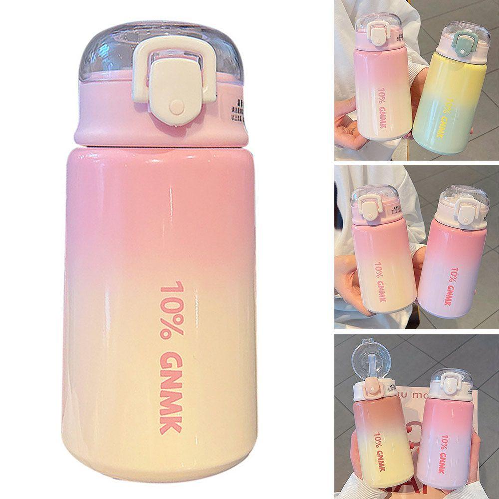 Preva 400ml Thermal Mug Hadiah Cangkir Sedotan Gradiasi Dream Stainless Steel