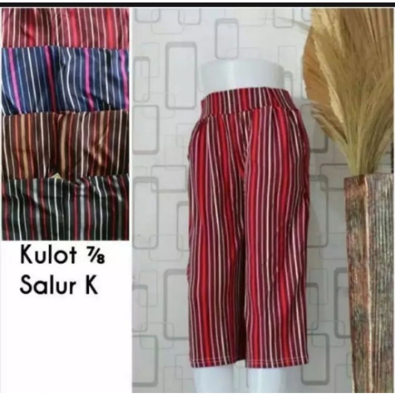 CELANA KULOT WANITA SALUR/CELANA 7/8 SALUR/CELANA PENDEK WANITA SALUR/CELANA PENDEK WANITA TERBARU TERMURAH